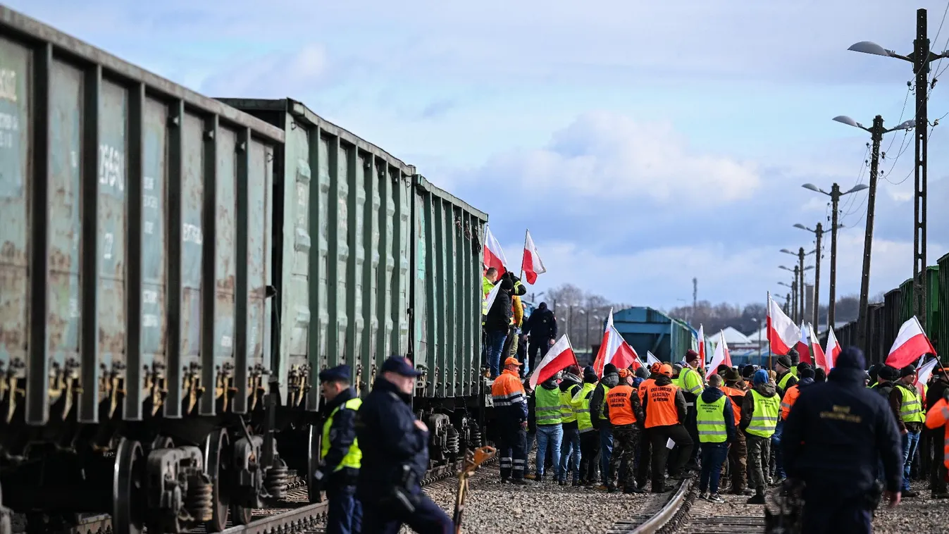Országszerte közlekedési nehézségeket okozott a lengyel gazdák tiltakozása