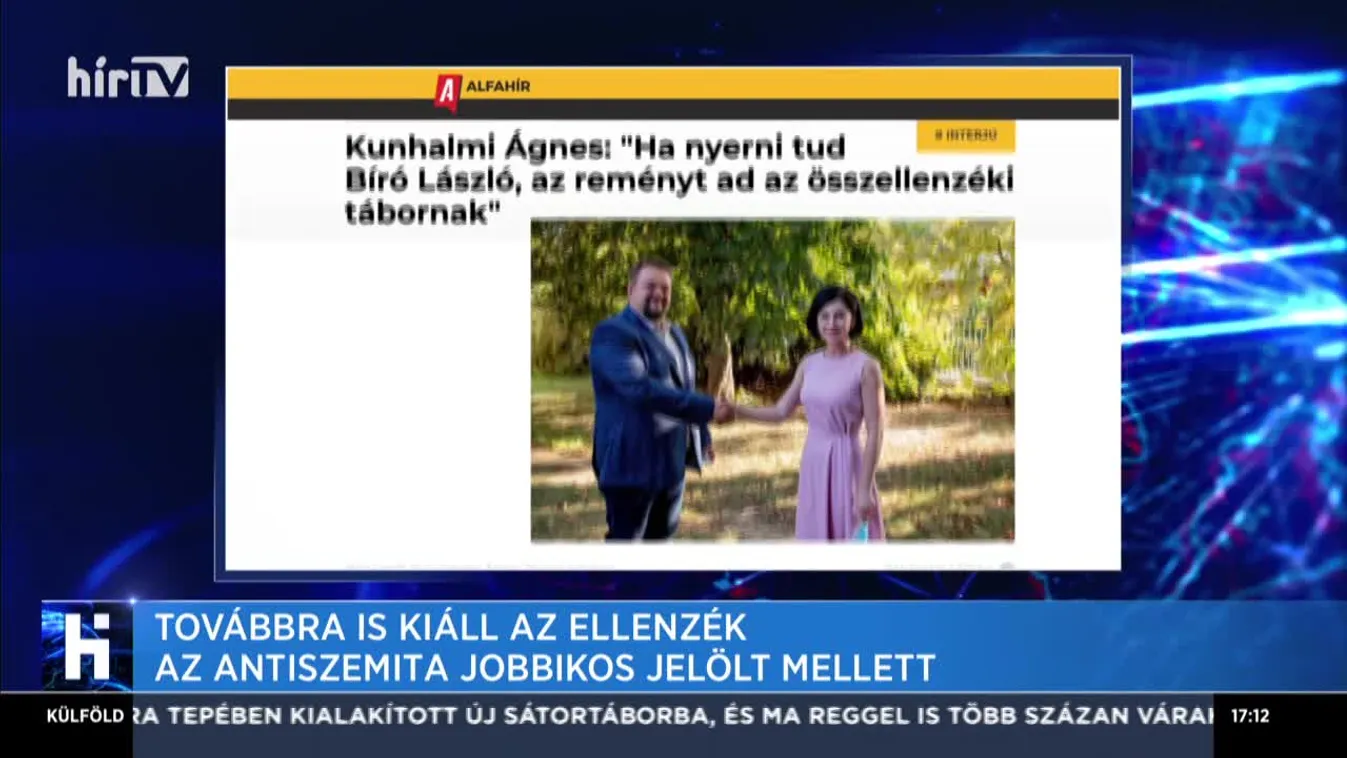 Továbbra is kiáll az ellenzék az antiszemita jobbikos jelölt mellett