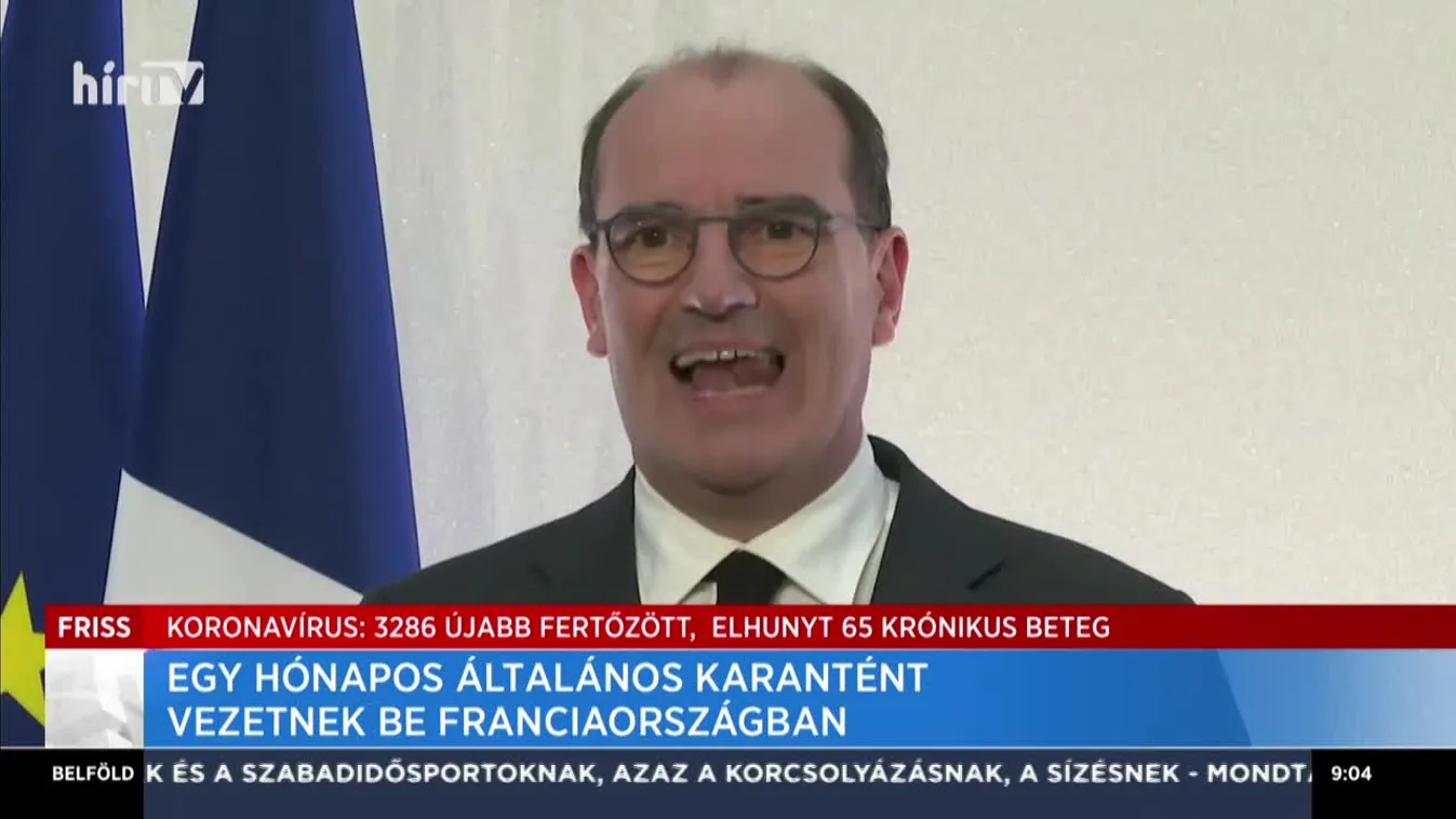 Egy hónapos általános karantént vezetnek be Franciaországban