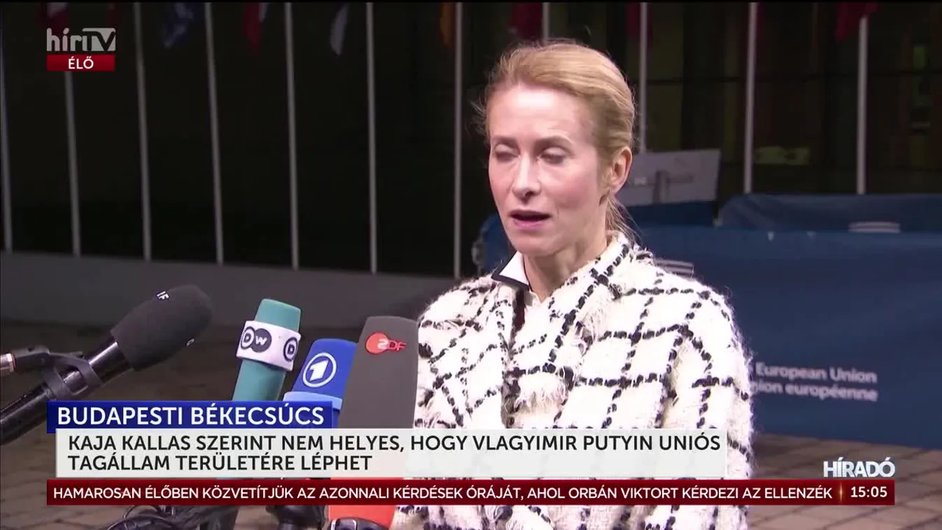 KAJA KALLAS SZERINT NEM HELYES, HOGY VLAGYIMIR PUTYIN UNIÓS TAGÁLLAM TERÜLETÉRE LÉPHET