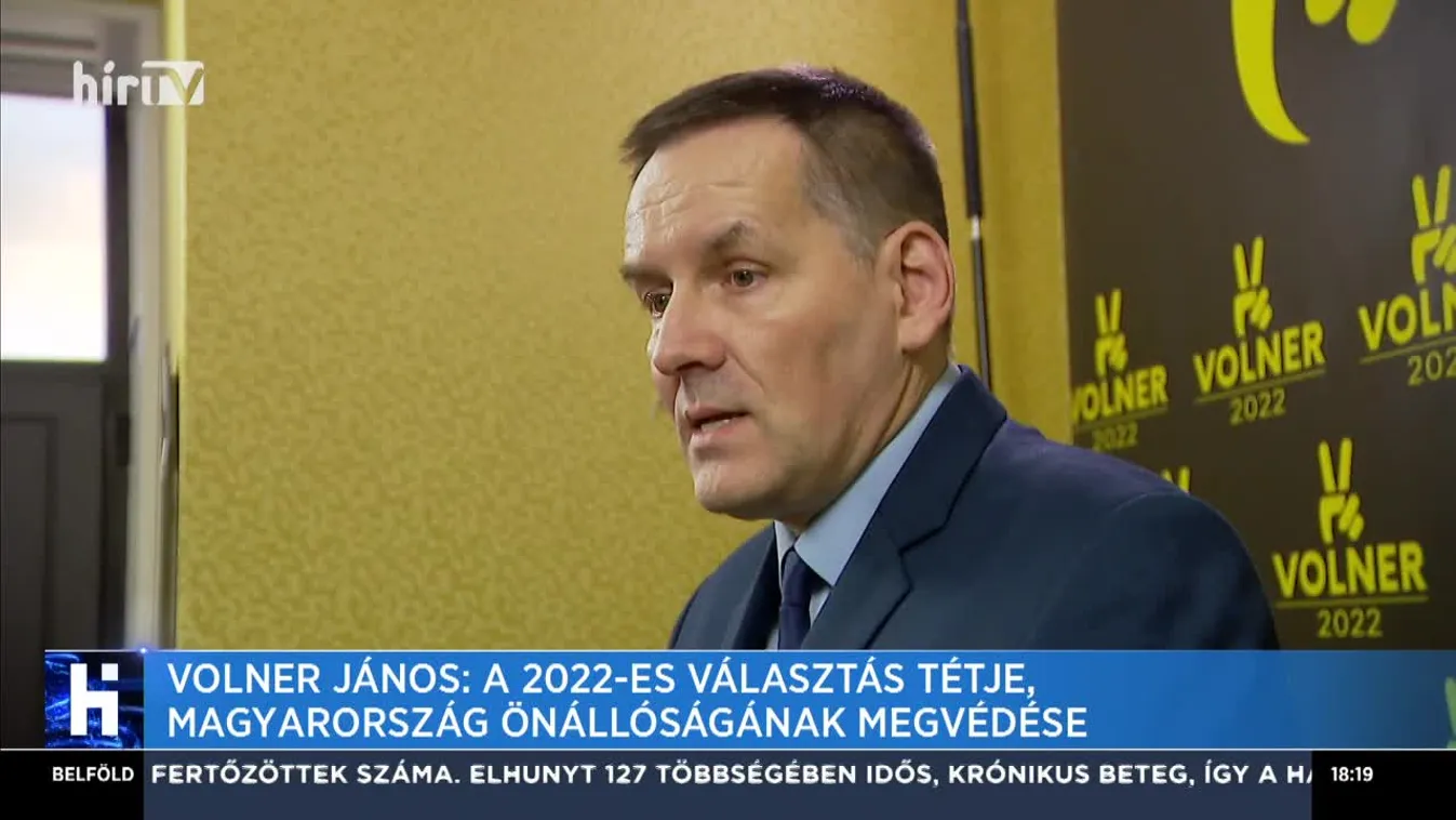 Volner János: A 2022-es választás tétje, Magyarország önállóságának megvédése