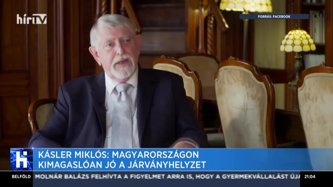 Kásler Miklós: Magyarországon kimagaslóan jó a járványhelyzet