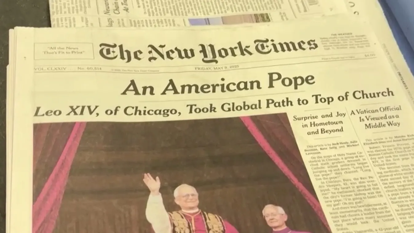 Nemzeti büszkeség fogadta az amerikai pápát  + videó