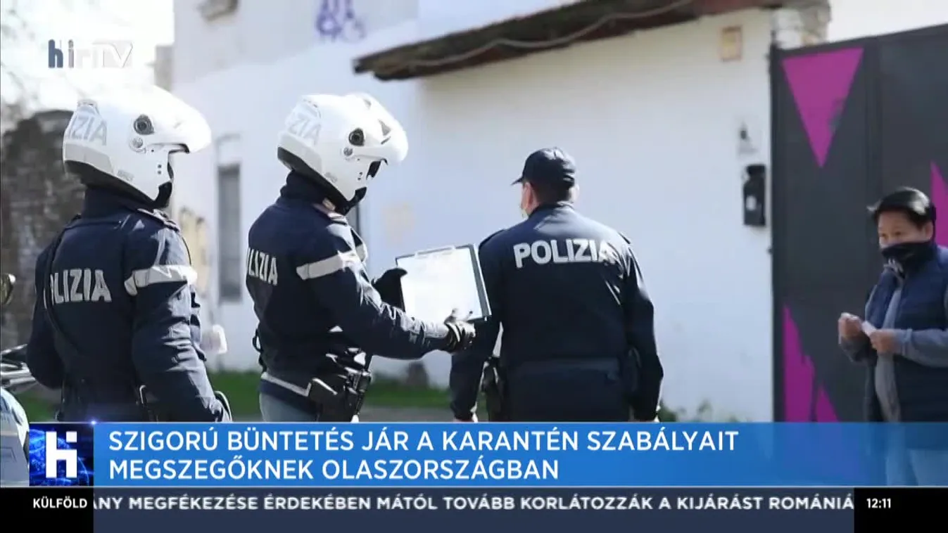 Szigorú büntetés jár a karantén szabályait megszegőknek Olaszországban
