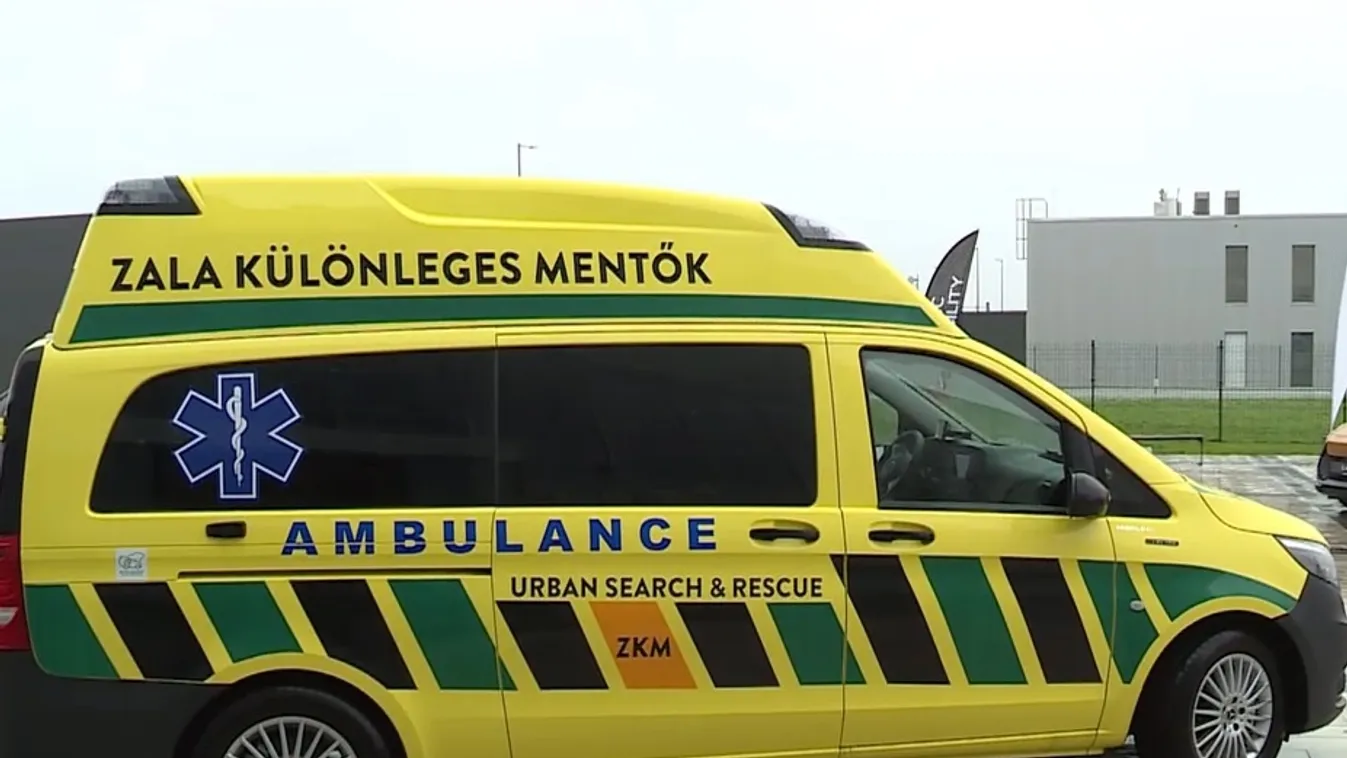 Az országban elsőként Zalaegerszegen állt szolgálatba az új elektromos mentőautó + videó