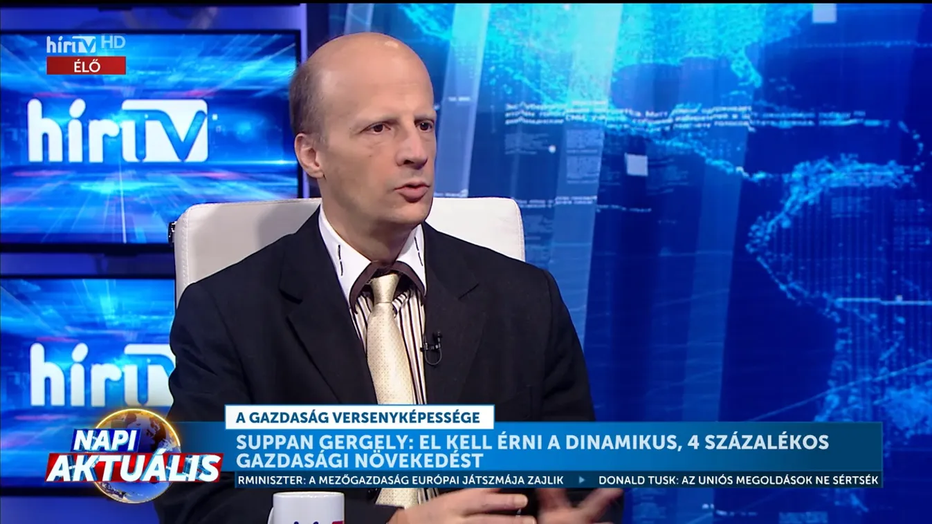 Suppán Gergely: cél a 4 százalékos gazdasági növekedés + videó