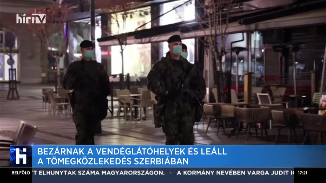 Bezárnak a vendéglátóhelyek és leáll a tömegközlekedés Szerbiában