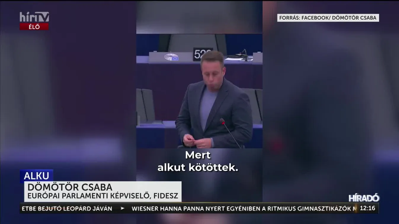 DÖMÖTÖR CSABA: A BALOLDAL MAGYAR PÉTERT, CSERÉBE A NÉPPÁRT PEDIG ILARIA SALIST VÉDI