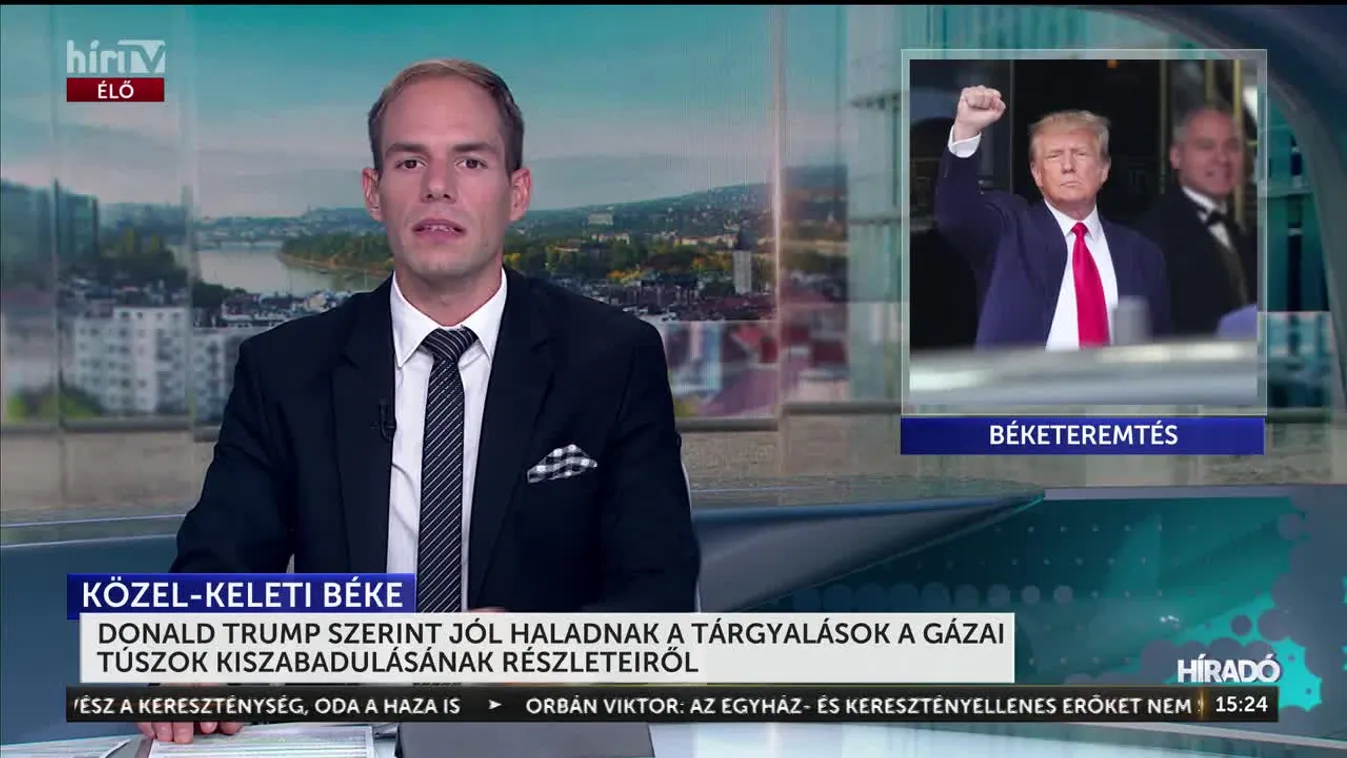 DONALD TRUMP SZERINT JÓL HALADNAK A TÁRGYALÁSOK A GÁZAI TÚSZOK KISZABADULÁSÁNAK RÉSZLETEIRŐL