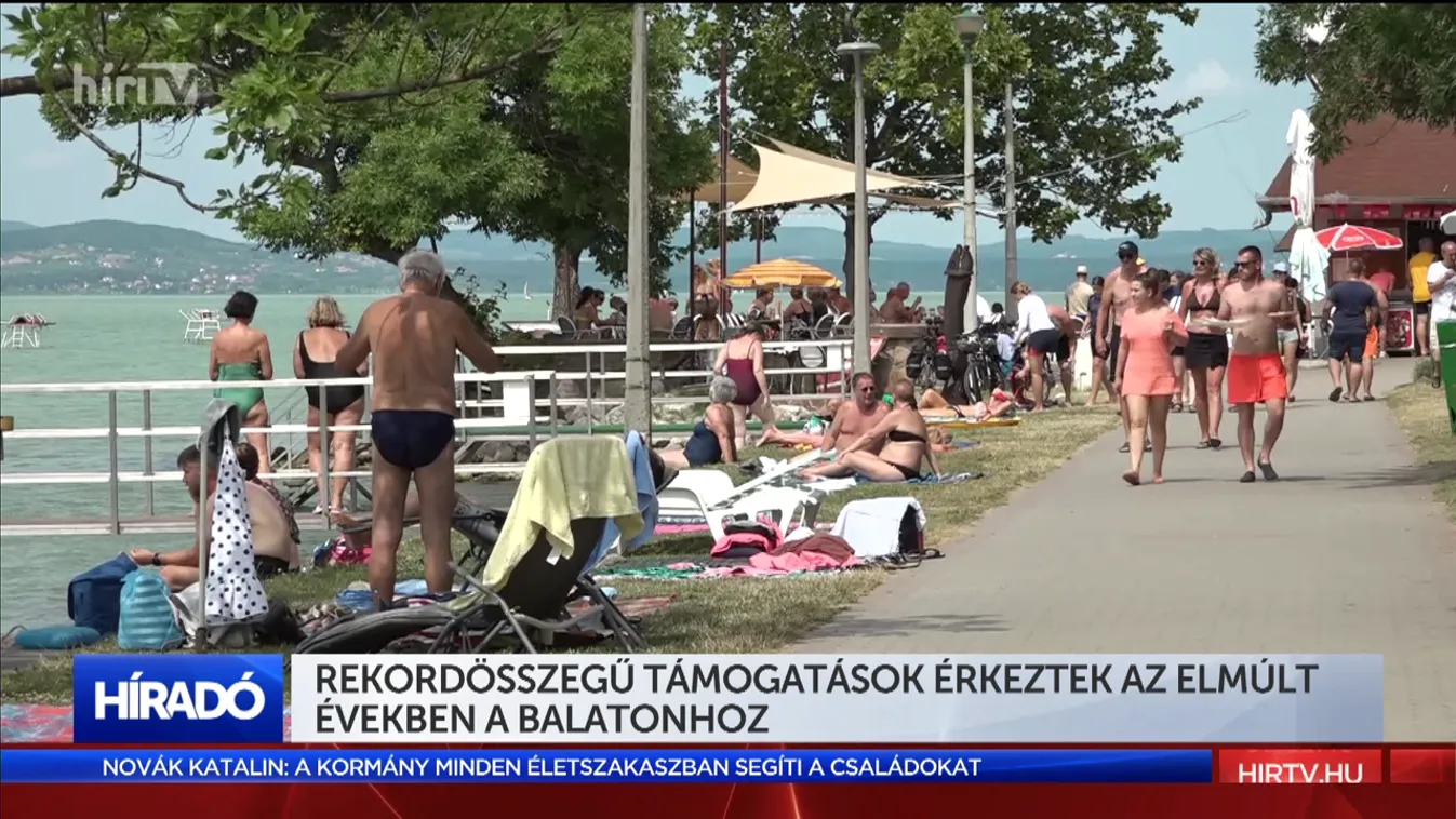Rekordösszegű támogatások érkeztek az elmúlt években a Balatonhoz