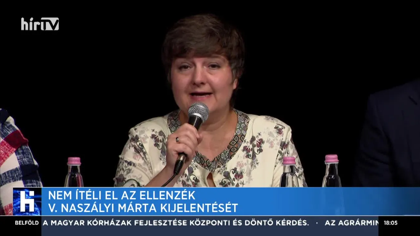 Nem ítéli el az ellenzék V. Naszályi Márta kijelentését