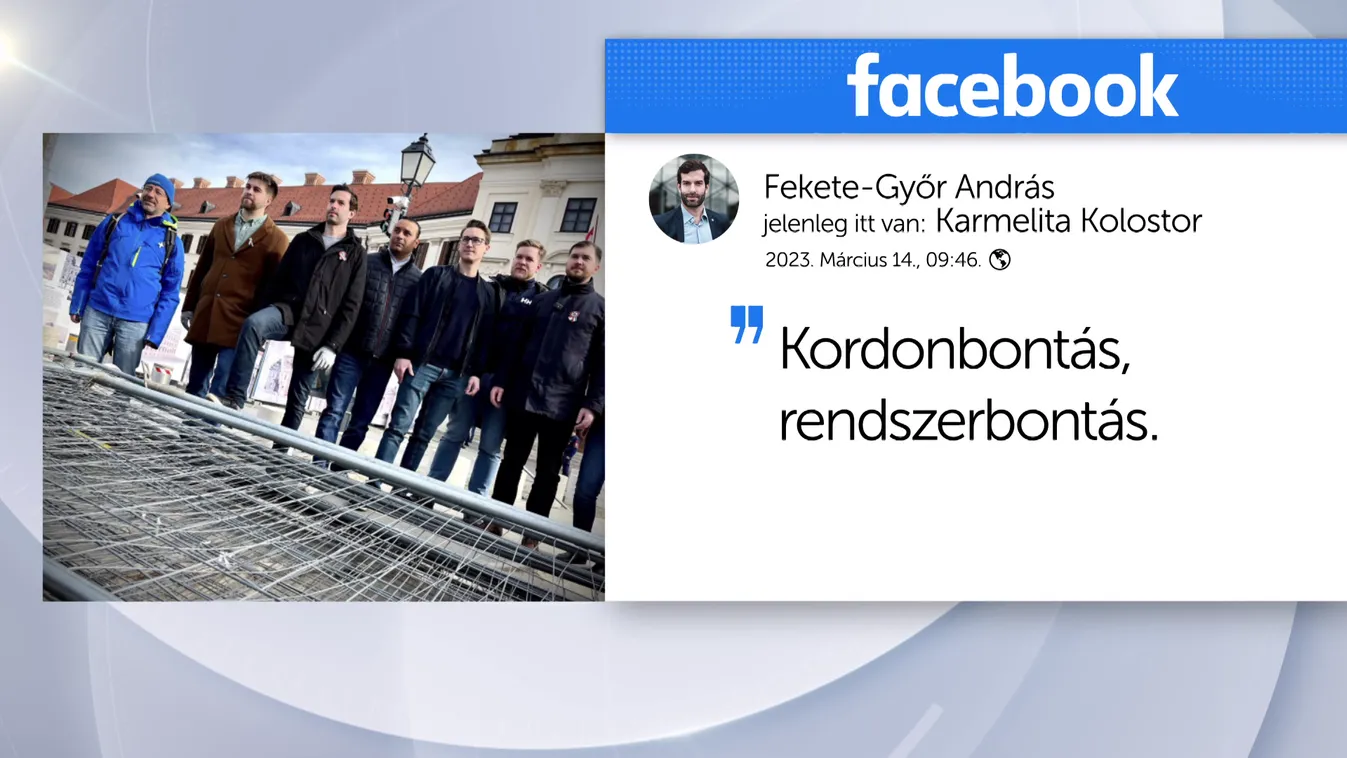 Építési Kordont bontott a Karmelitánál a Momentum