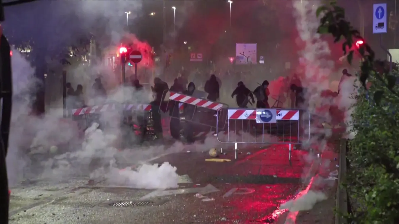 A palesztin-párti baloldali tüntetők nem értenek egyet a gázai békemegállapodással + videó