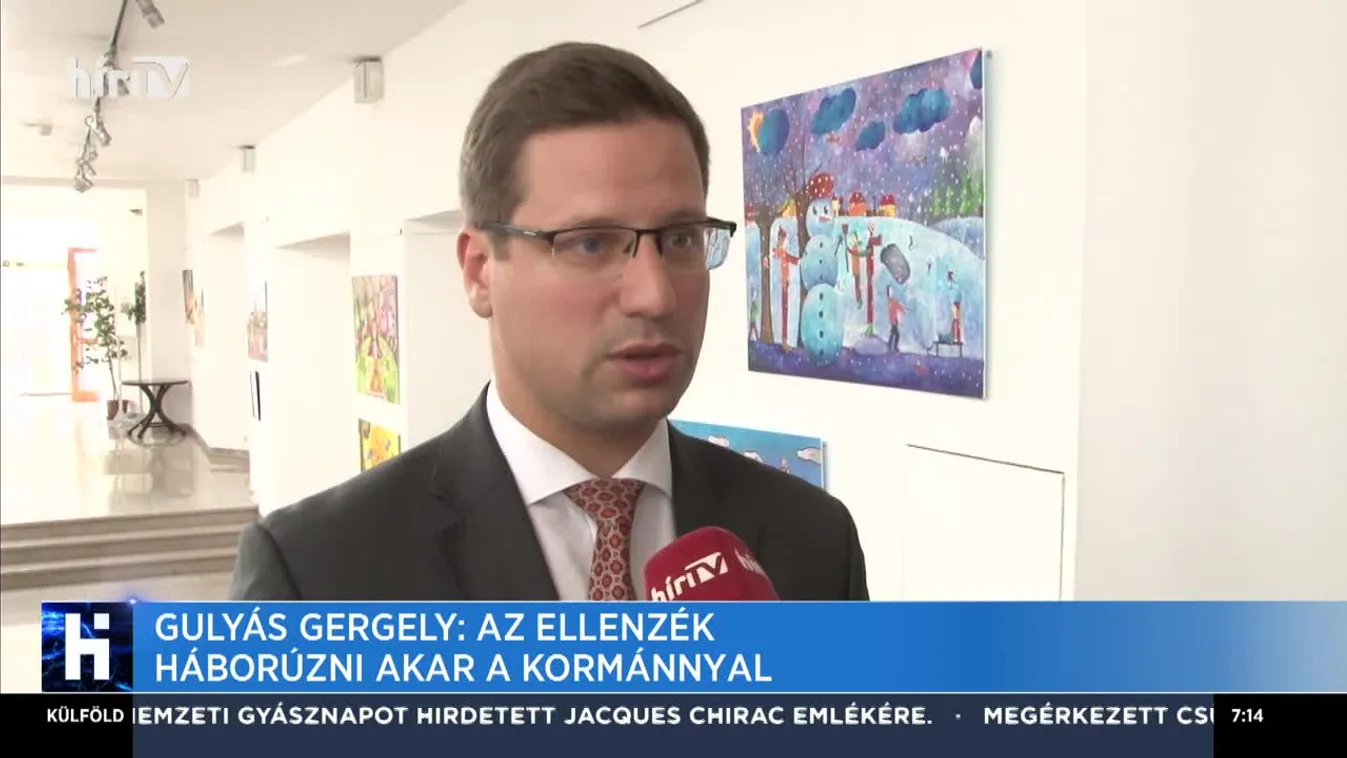 Gulyás Gergely: Az ellenzék háborúzni akar a kormánnyal
