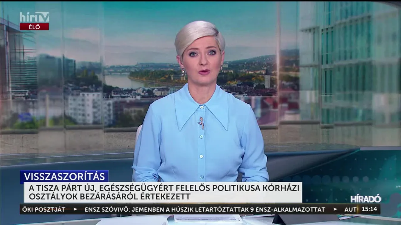 A TISZA PÁRT ÚJ, EGÉSZSÉGÜGYÉRT FELELŐS POLITIKUSA KÓRHÁZI OSZTÁLYOK BEZÁRÁSÁRÓL ÉRTEKEZETT