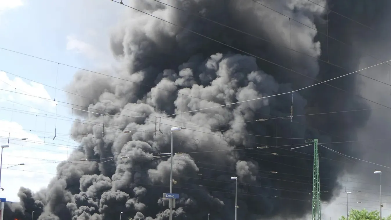 Ég egy hulladékfeldolgozó telephely Karcagon