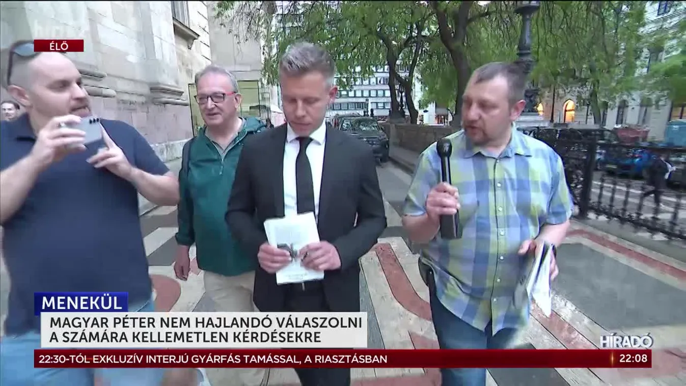 Magyar Péter továbbra sem hajlandó a neki kellemetlen kérdésekre válaszolni + videó