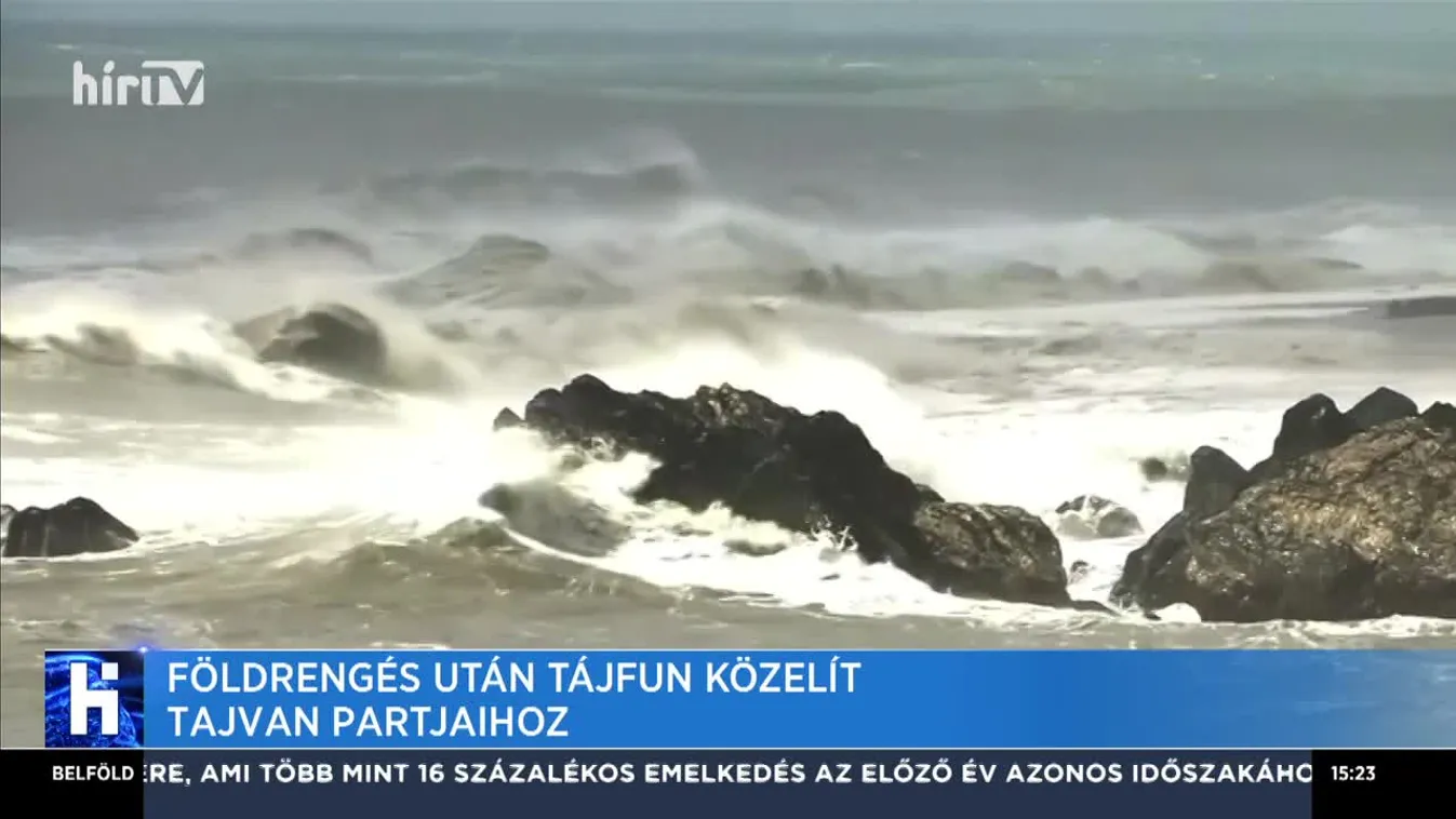 Földrengés után tájfun közelít Tajvan partjaihoz