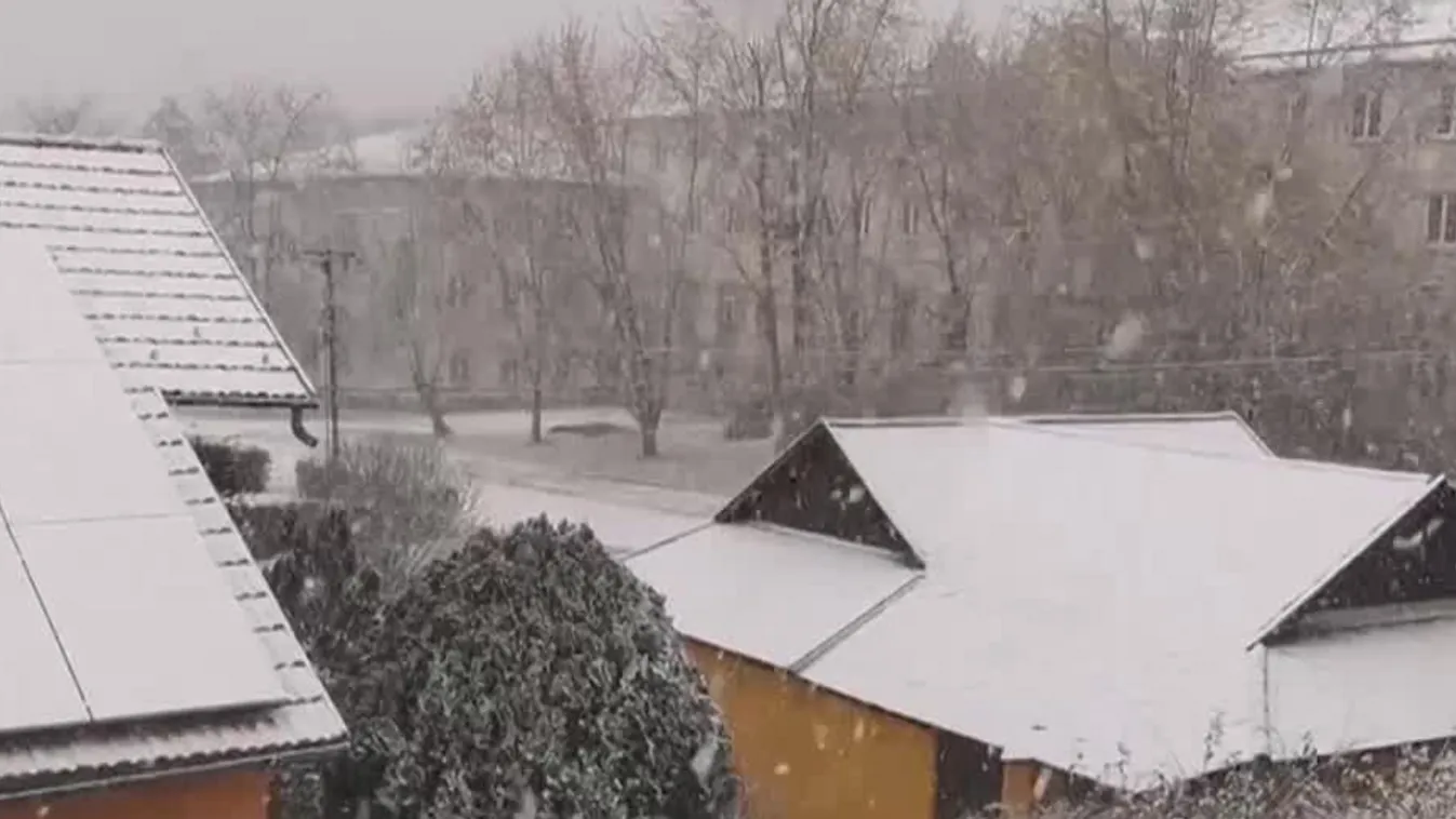 Megérkezett Magyarország középső tájaira is a havazás + videó