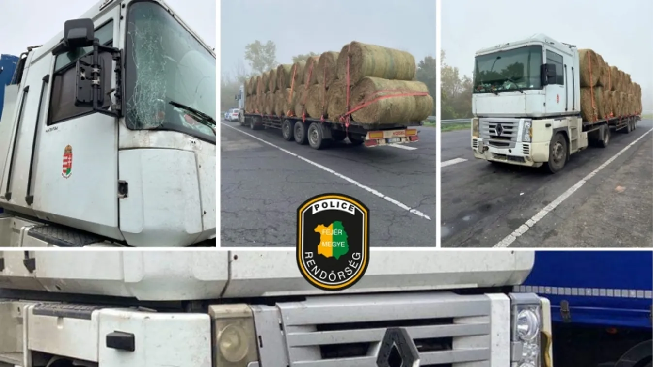 Szabálytalan rakományrögzítés miatt szűrték ki a forgalomból