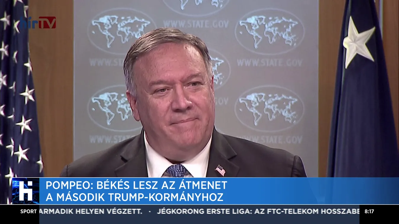 Pompeo: Békés lesz az átmenet a második Trump-kormányhoz