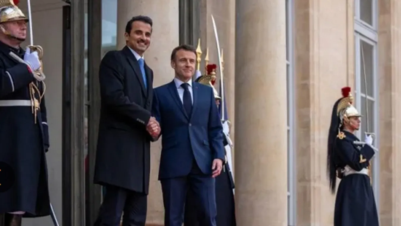 A katari emír 10 milliárd eurós beruházásról írt alá megállapodást Párizsban