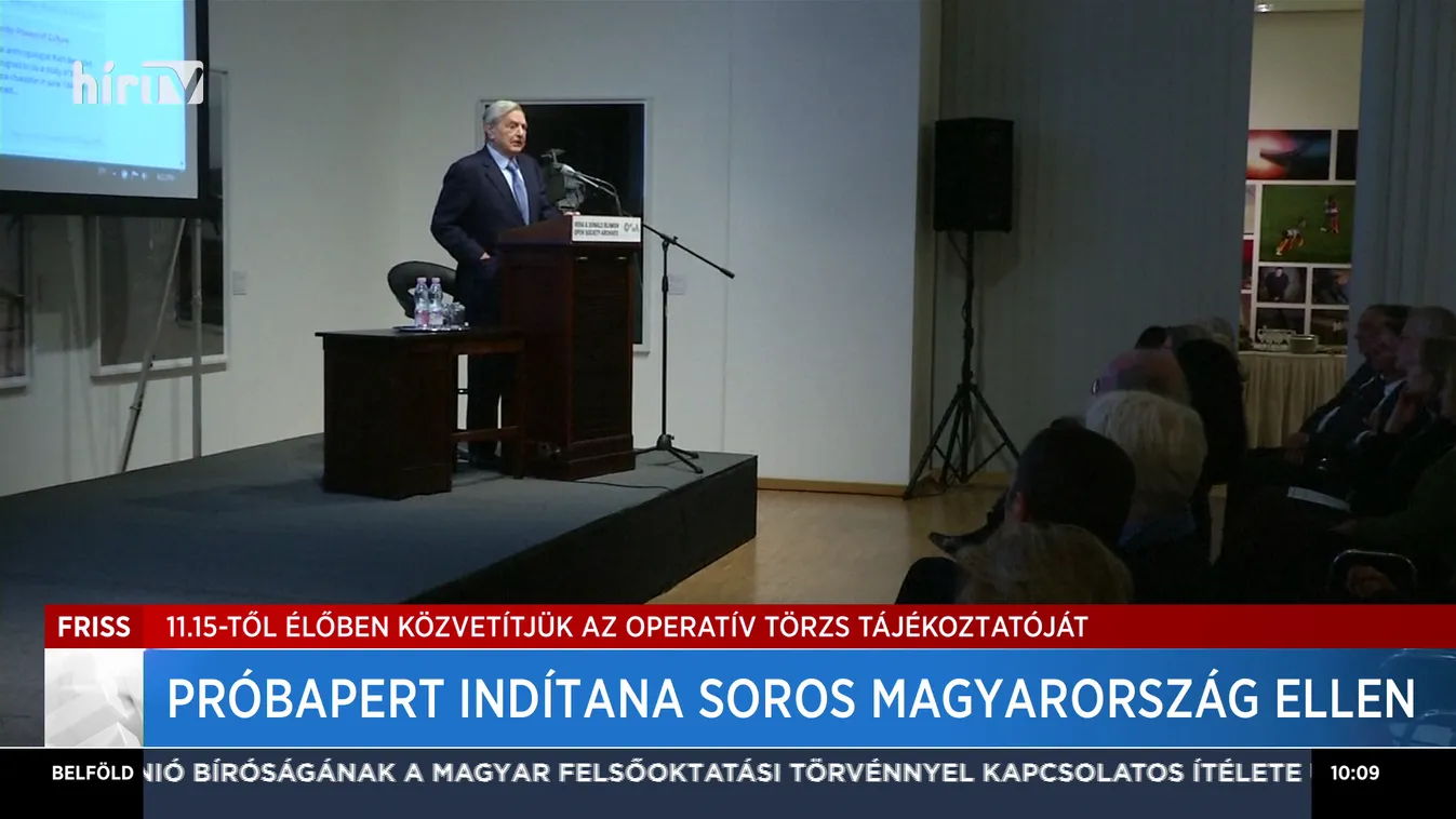 Próbapert indítana Soros Magyarország ellen