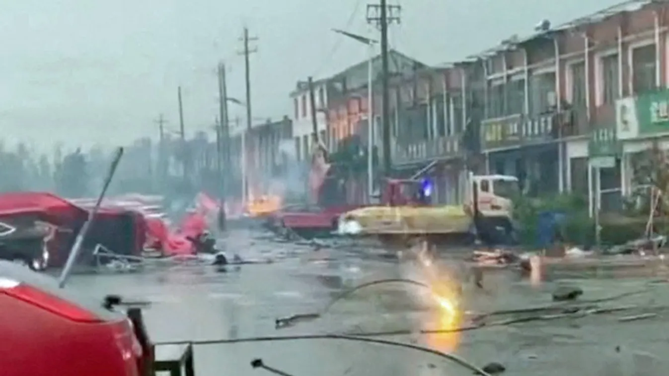 Tornádó pusztított Kínában, többen életüket vesztették