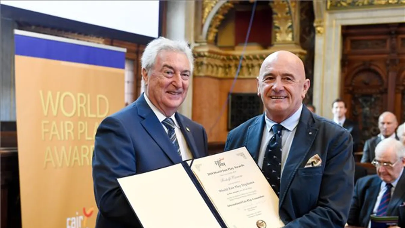 Átadták a Nemzetközi Fair Play Bizottság elismeréseit, Gasztonyit is díjazták