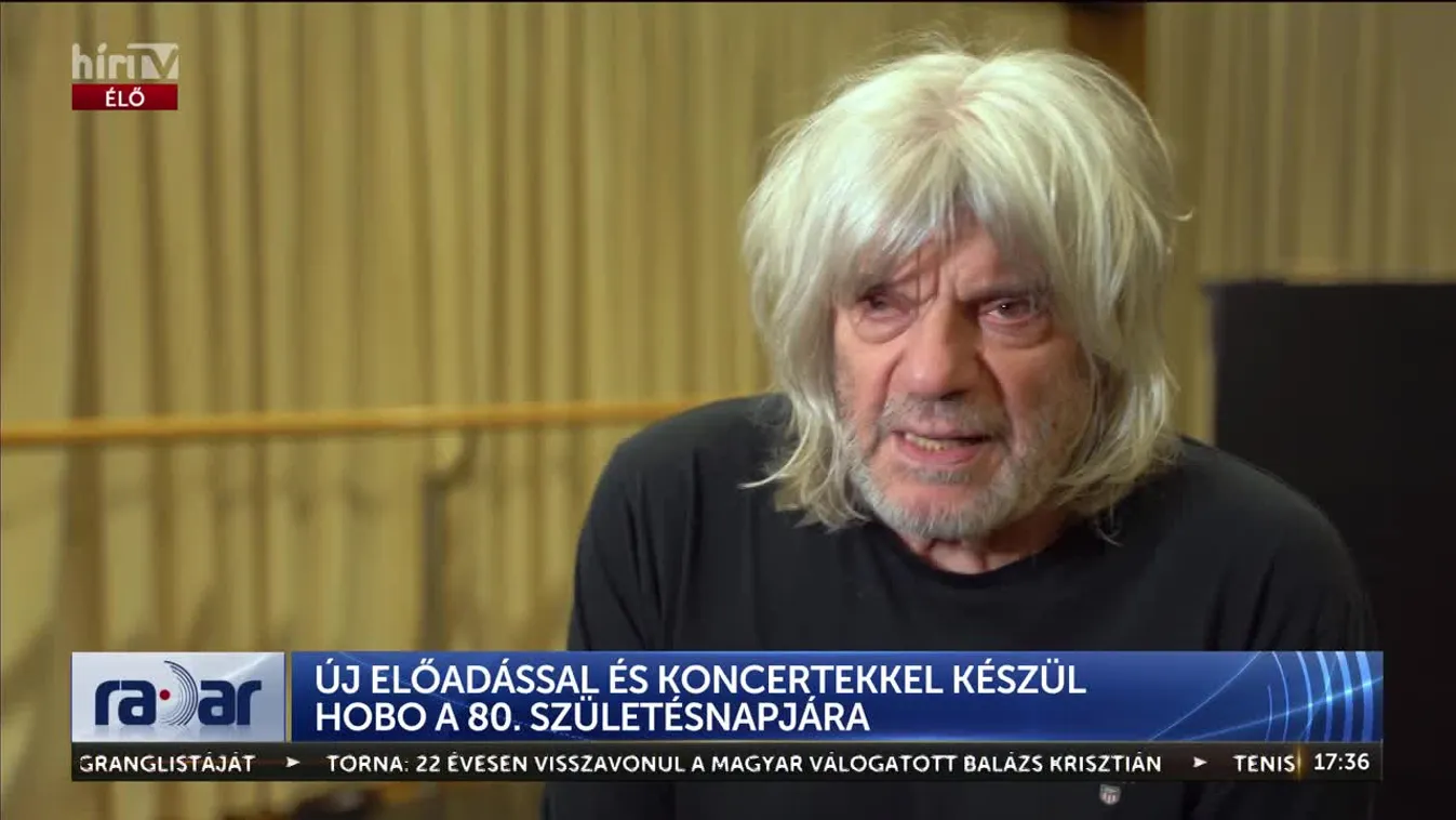 Radar - Új előadással és koncertekkel készül Hobo a 80. születésnapjára + videó