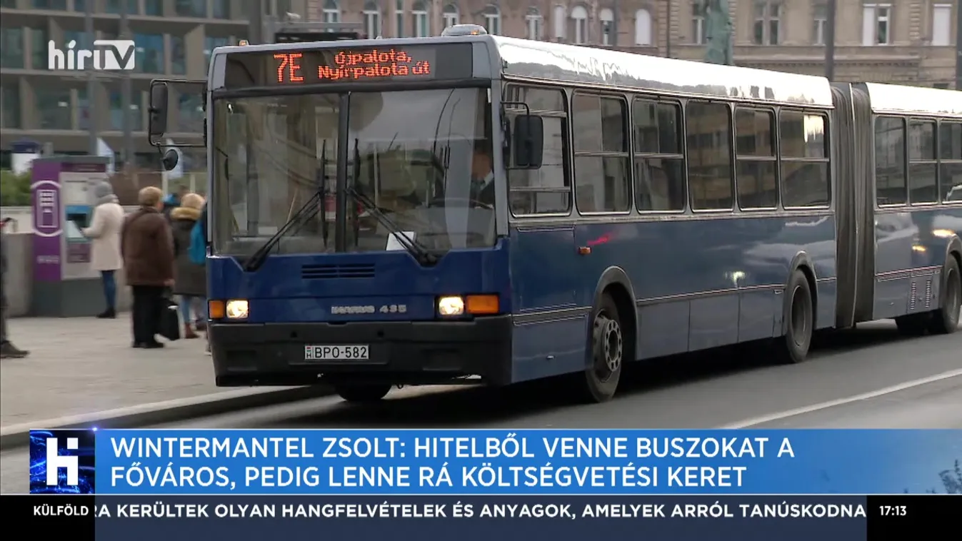 Wintermantel Zsolt: Hitelből venne buszokat a főváros, pedig lenne rá költségvetési keret