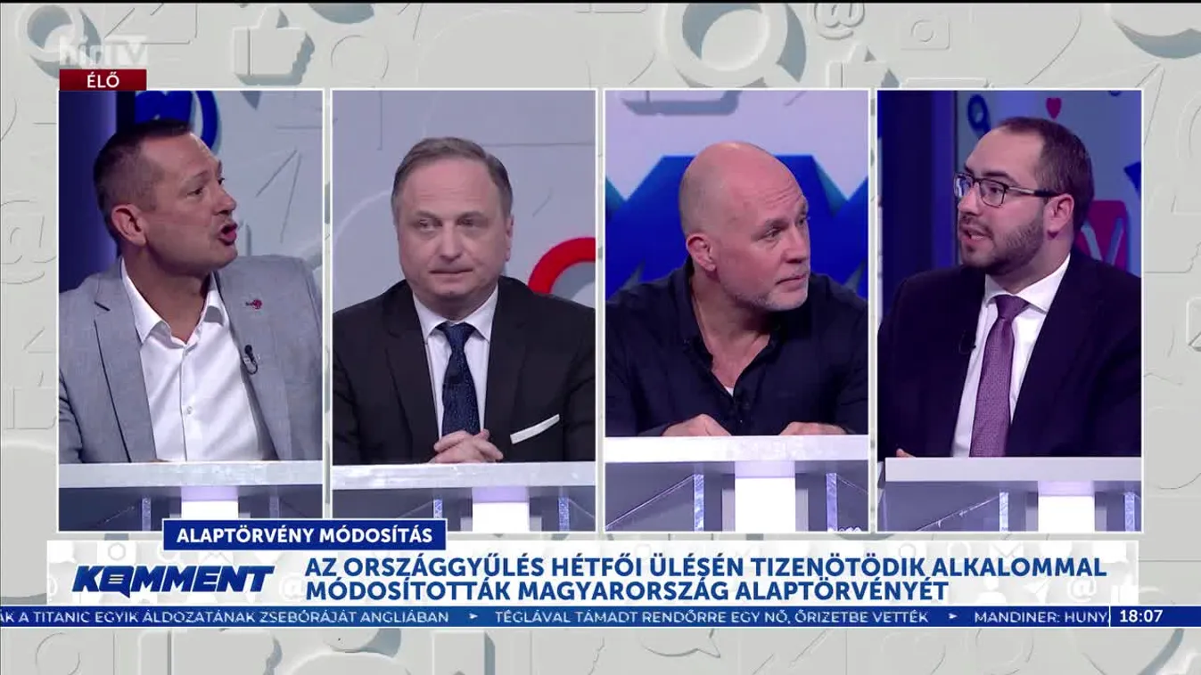 Komment - Alaptörvény-módosítások: az ember férfi vagy nő + videó