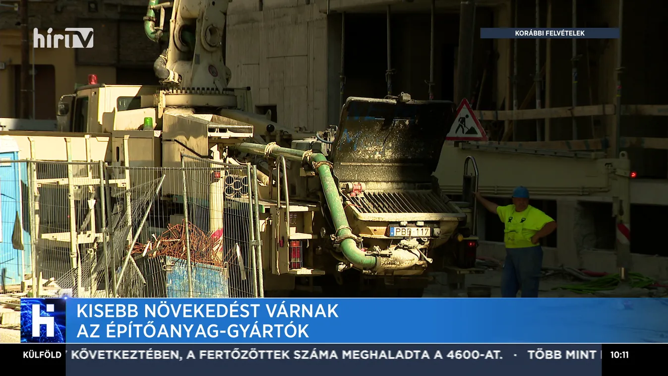 Kisebb növekedést várnak az építőanyag-gyártók