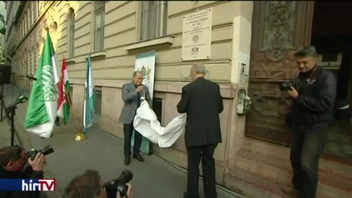 Emléktáblát kapott Springer Ferenc