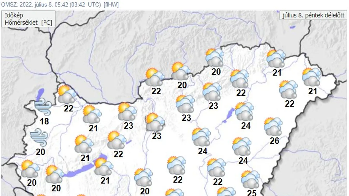 Maradnak a felhők és a mérsékelt nyári hőmérséklet