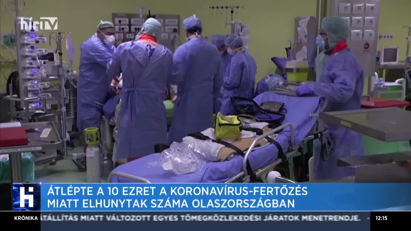 Átlépte a 10 ezret a koronavírus-fertőzés miatt elhunytak száma Olaszországban
