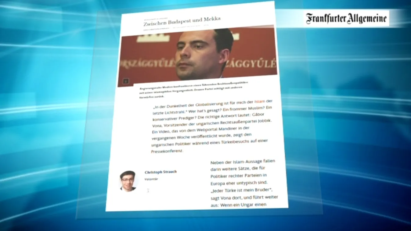 A Hír TV-t idézi a Frankfurter Allgemeine Zeitung