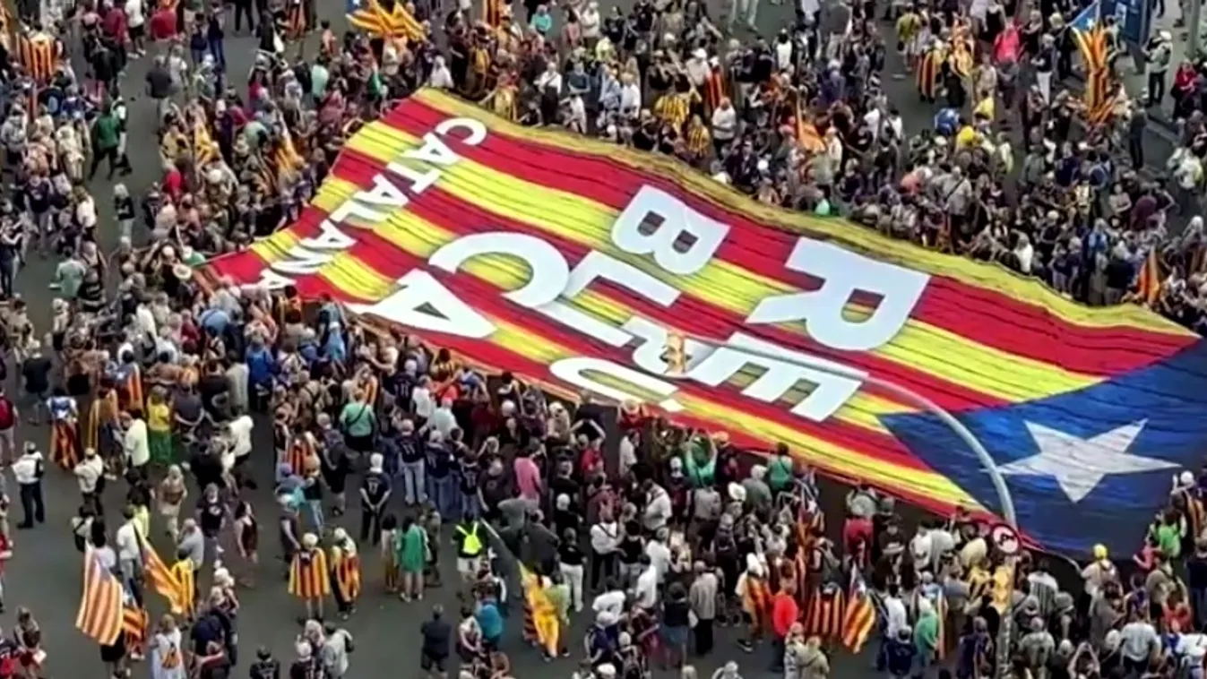 Ezrek vonultak utcára az elszakadást követelve Spanyolországtól