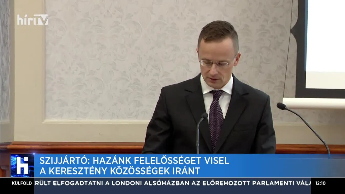 Szijjártó: Magyarország felelősséget visel a világ valamennyi keresztény közössége iránt