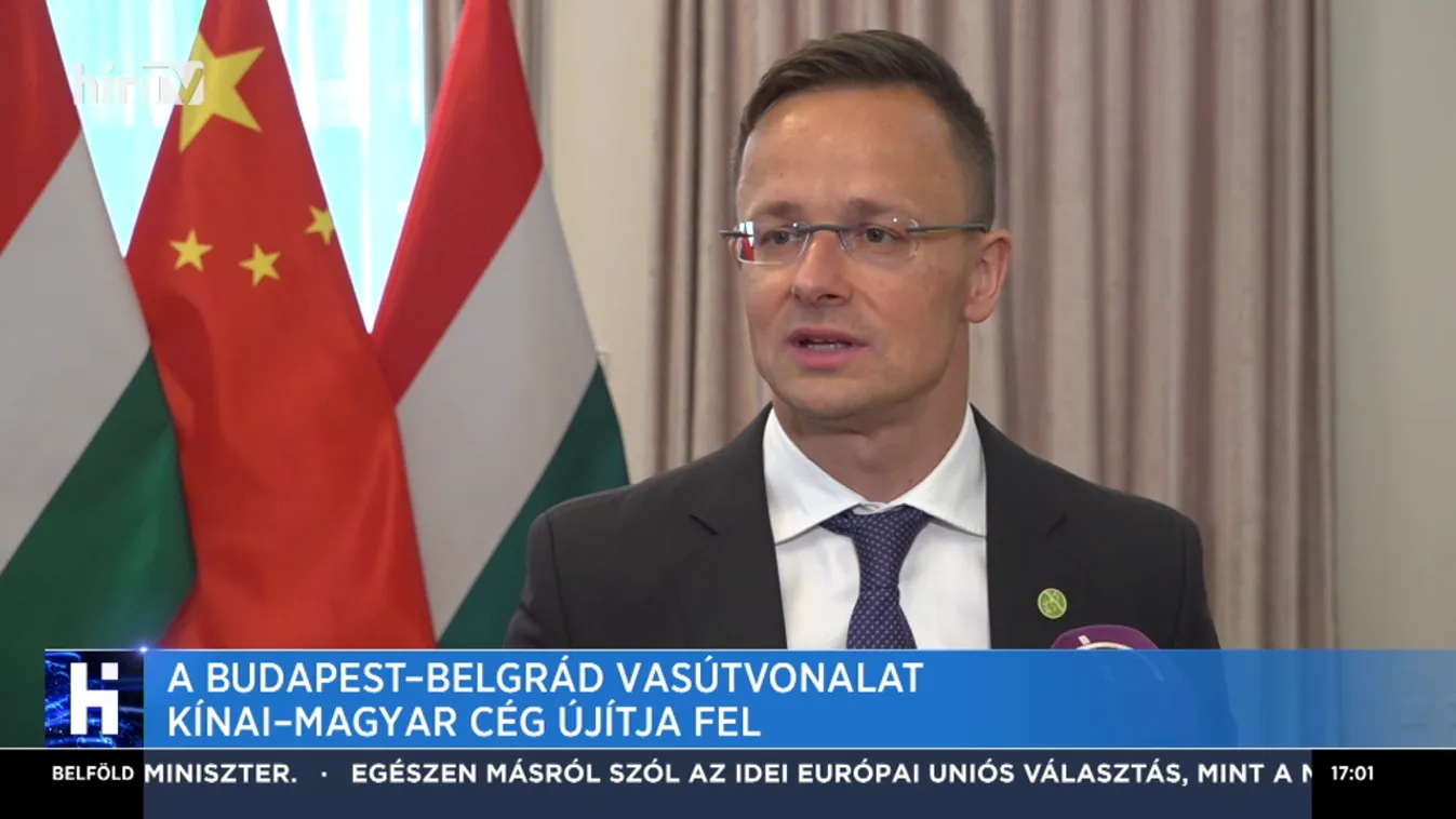Szijjártó: kihirdették a Budapest-Belgrád vasútvonal felújítására kiírt tender győztesét