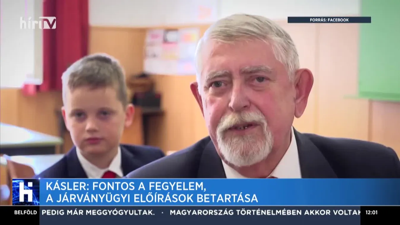 Kásler: Fontos a fegyelem, a járványügyi előírások betartása
