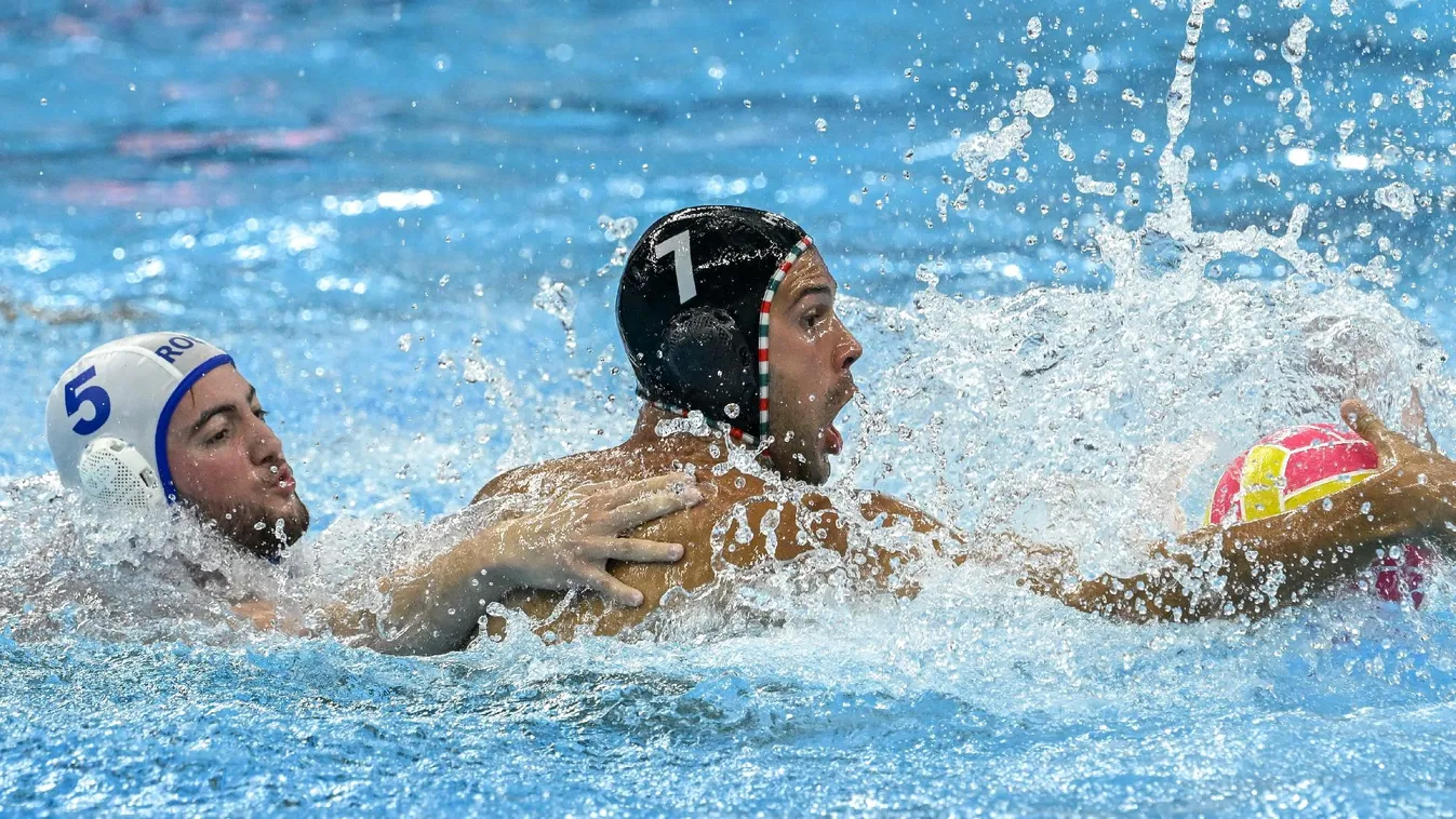 A románok legyőzésével negyeddöntős a férfi vízilabda-válogatott