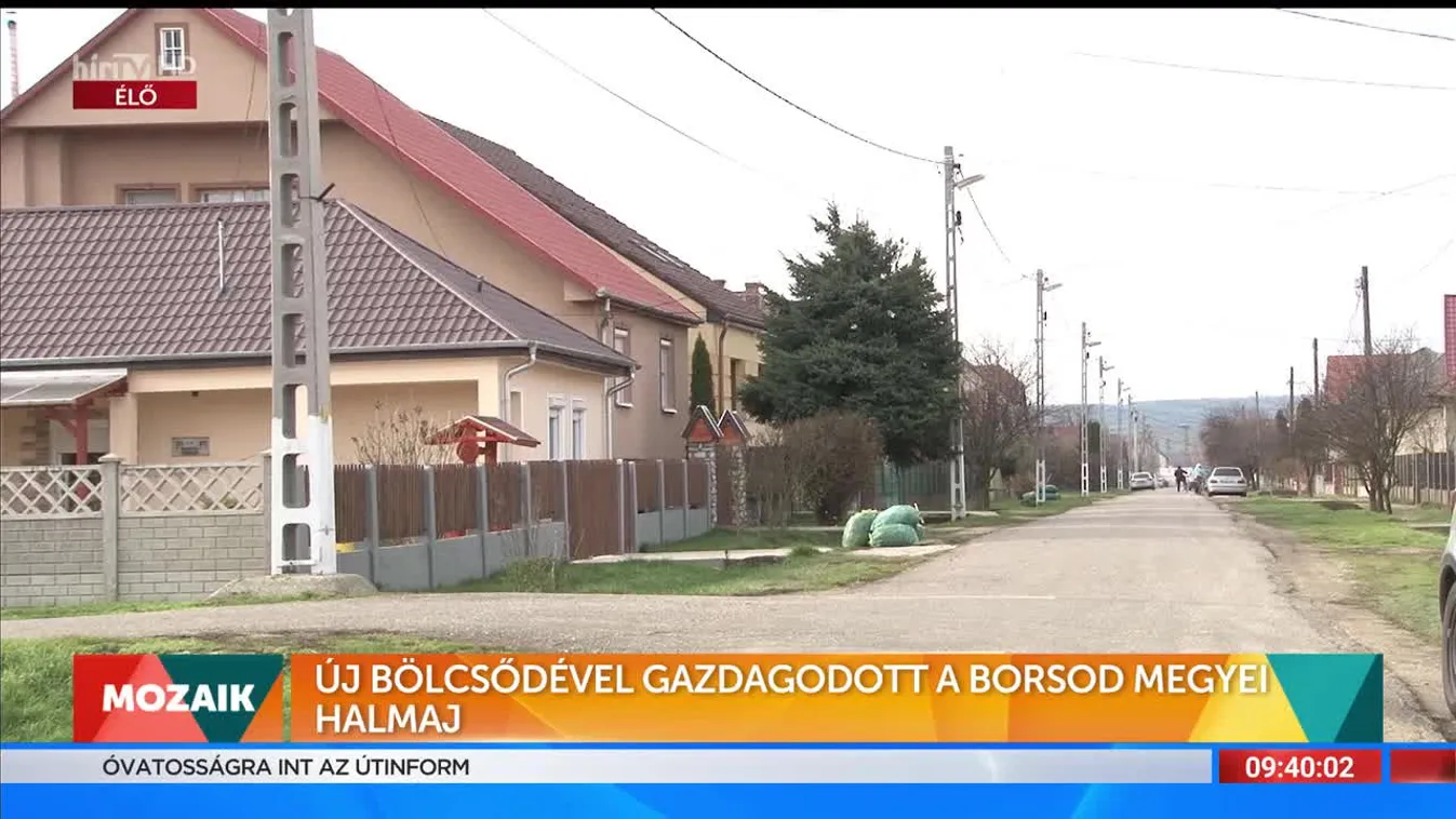 Mozaik - Új bölcsődével gazdagodott a borsod megyei Halmaj