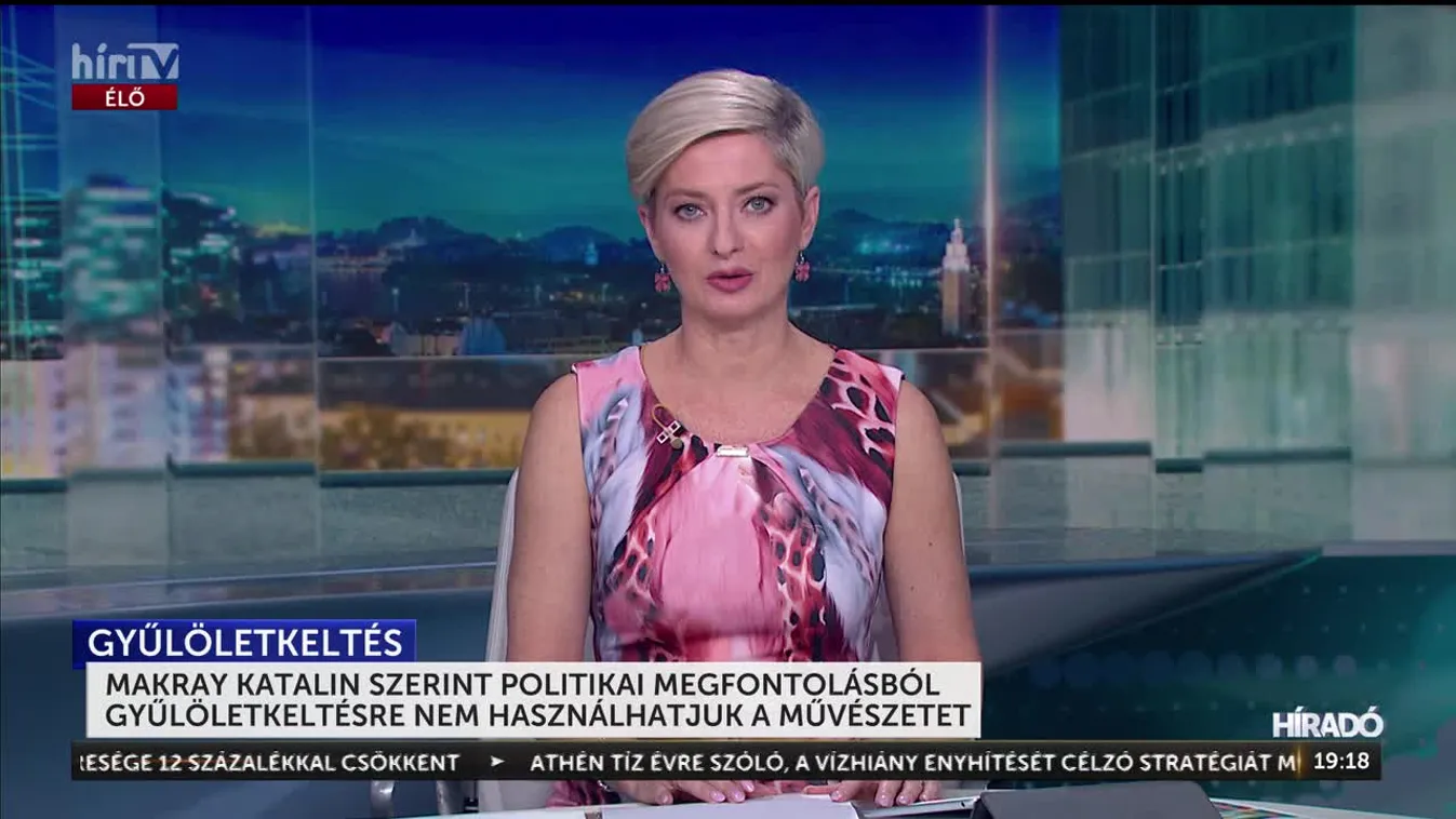 MAKRAY KATALIN SZERINT POLITIKAI MEGFONTOLÁSBÓL GYŰLÖLETKELTÉSRE NEM HASZNÁLHATJUK A MŰVÉSZETET