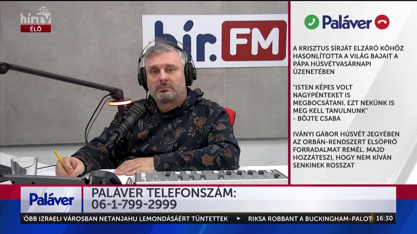 Paláver - Iványi Gábor húsvét jegyében az Orbán-rendszert elsöprő forradalmat remél + videó