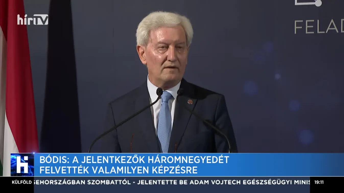 Bódis: A jelentkezők háromnegyedét felvették valamilyen képzésre