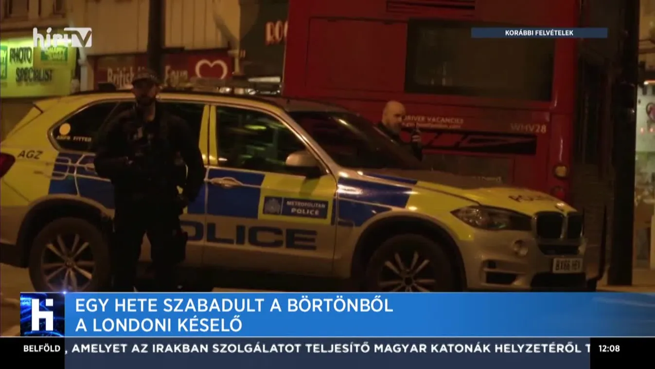 Egy hete szabadult a börtönből a londoni késelő