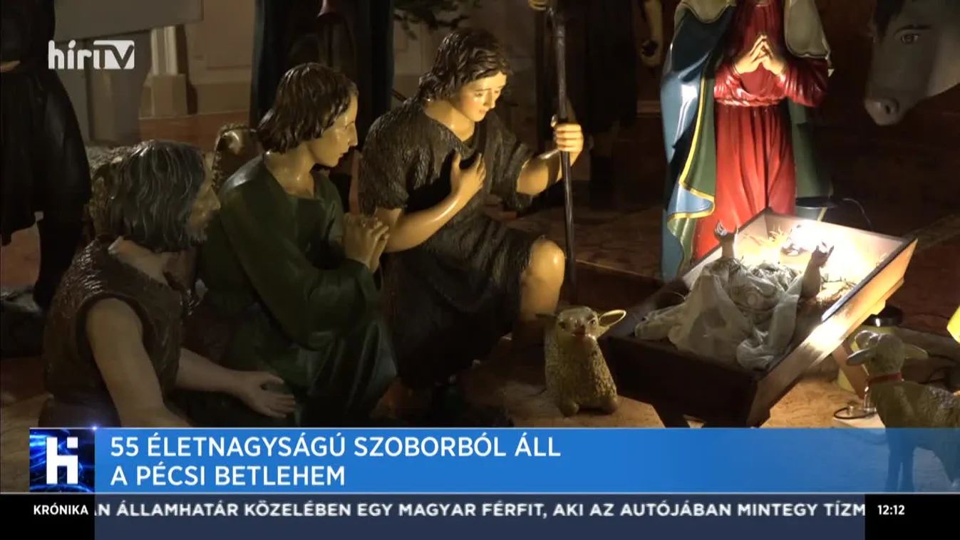 55 életnagyságú szoborból áll a pécsi betlehem