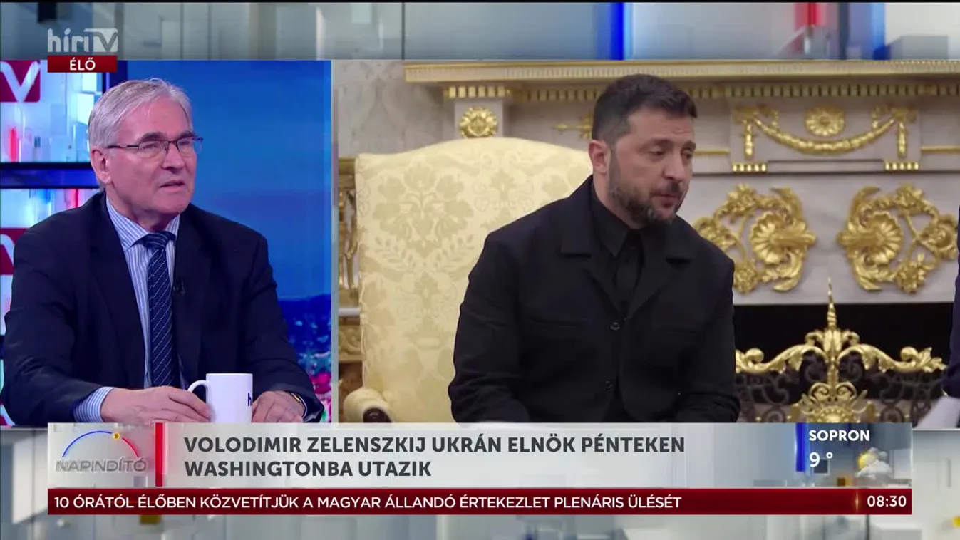 Volodimir Zelenszkij ukrán elnök pénteken Washingtonba utazik