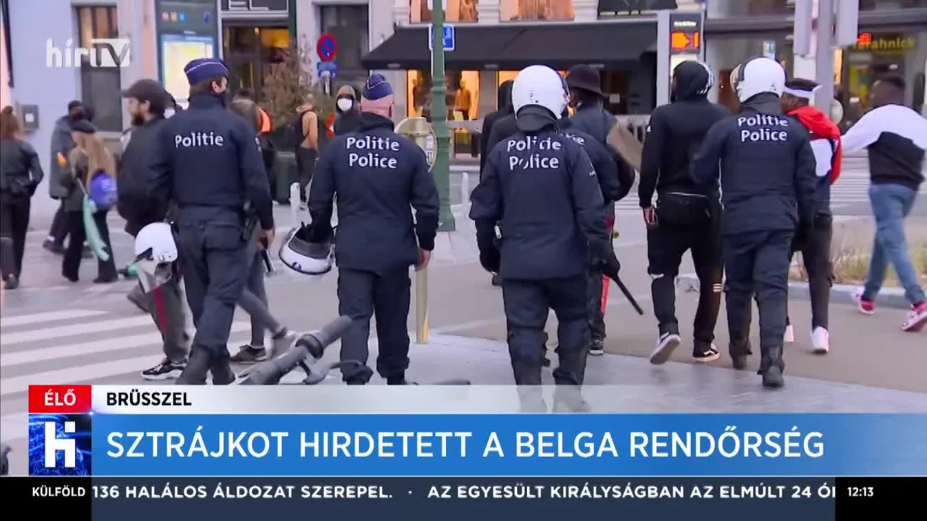 Sztrájkot hirdetett a belga rendőrség